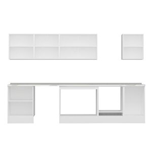 Alvinka 320x210 Cm High Gloss Mdf Mutfak Dolabı Beyaz Beyaz M-e90s60s50-2