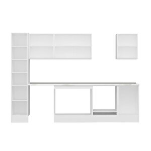 Alvinka 300x210 Cm High Gloss Mutfak Dolabı Beyaz Antrasıt Mb-e90b40s50-2