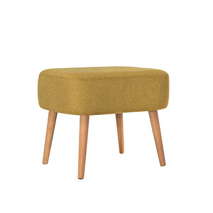 Sirius Dekoratif Puf - Sarı 50x42x43 Cm