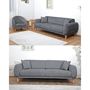 Lara Koltuk Takımı & Oturma Grubu - Mavi (3+1)