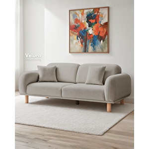 Lara Koltuk Takımı & Oturma Grubu - Latte (3+3+1)