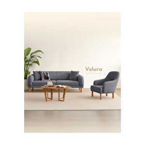 Lara Üçlü Koltuk & 3 ' Lü Kanepe - Mavi