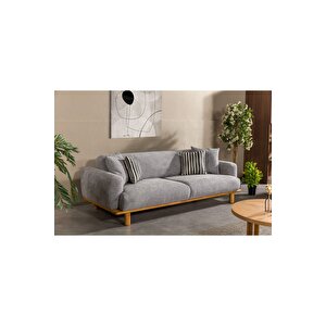 Lota Üçlü Kanepe - Gri