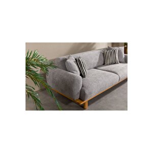 Lota Üçlü Kanepe - Gri