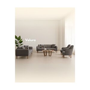 Lara Üçlü Koltuk & 3 ' Lü Kanepe - Latte