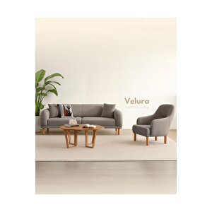 Lara Üçlü Koltuk & 3 ' Lü Kanepe - Latte