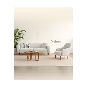 Lara Üçlü Koltuk & 3 ' Lü Kanepe - Beyaz