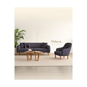 Lara Üçlü Koltuk & 3 ' Lü Kanepe - Koyu Gri