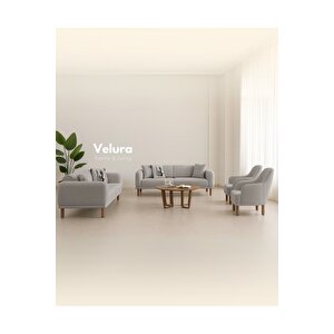 Lara Üçlü Koltuk & 3 ' Lü Kanepe - Gri