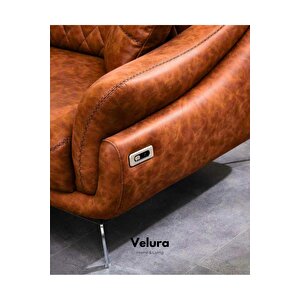 Ezel Üçlü Kanepe - Krem