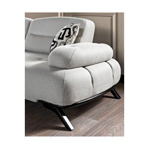 Yıldız Üçlü Kanepe - Açık Gri