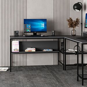 Greta Köşe Masa Set-antrasit