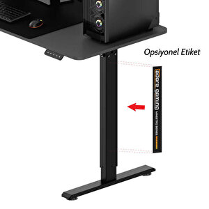 Adore Gaming Elevator-x Yükseklik Ayarlı Oyuncu Masası - Siyah 160x72-117x75 Cm