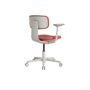 Tesla Comfort Çalışma Koltuğu - Koyu Turuncu Kumaş 61x74-86x60 Cm