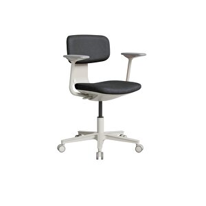 Tesla Comfort Çalışma Koltuğu - Koyu Gri Kumaş 61x74-86x60 Cm