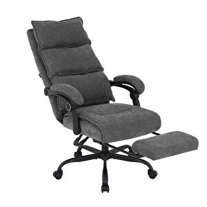 Ultra Comfort Çalışma Koltuğu -  Koyu Gri 64.5x112-120x65 Cm