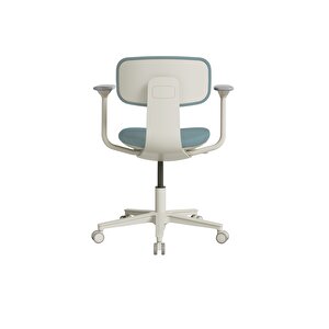 Tesla Comfort Çalışma Koltuğu Mavi - Yeşil Kumaş 61x74-86x60 Cm