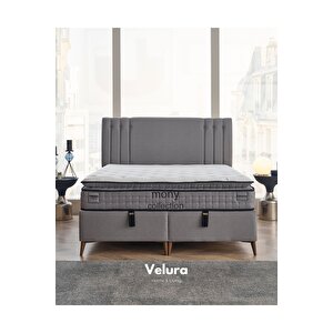 Trendy Ped Tek Kişilik Yatak Baza Başlık Seti (90 X 200)