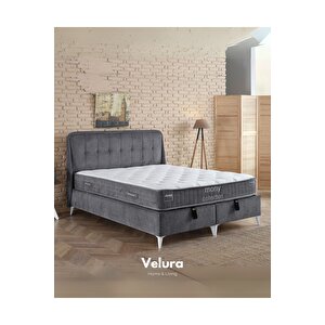 Latex Pratic Tek Kişilik Yatak Baza Başlık Seti (90 X 200)