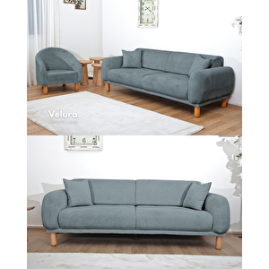 Lara Koltuk Takımı & Oturma Grubu - Turkuaz (3+1)