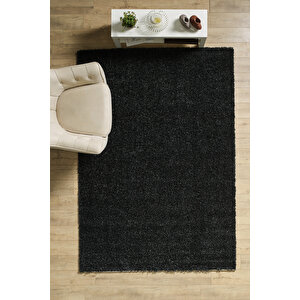 Modern Desensiz Antrasit Halı Salon Halısı Oturma Odası Halısı Çocuk Halısı Yumuşak Özel Ölçü Halı 100x200 cm