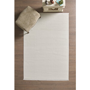 Modern Halı Özel Kesim Halı Kolay Temizlenebilir Halı Salon Halısı Mutfak Halısı Yolluk Krem Halı 140x450 cm