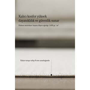 Modern Halı Özel Kesim Halı Kolay Temizlenebilir Halı Salon Halısı Mutfak Halısı Yolluk Krem Halı