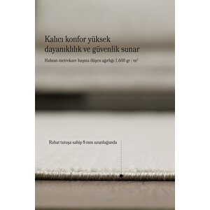 Modern Halı Özel Kesim Halı Kolay Temizlenebilir Halı Salon Halısı Mutfak Halısı Yolluk Bej Halı