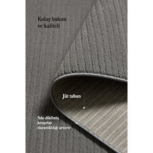 Modern Halı Özel Kesim Halı Kolay Temizlenebilir Halı Salon Halısı Mutfak Halısı Yolluk Gri Halı