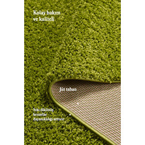 Modern Desensiz Yeşil Halı Salon Halısı Oturma Odası Halısı Çocuk Halısı Yumuşak Halı Özel Ölçü Halı