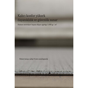 Modern Halı Özel Kesim Halı Kolay Temizlenebilir Halı Salon Halısı Mutfak Halısı Yolluk Gri Halı