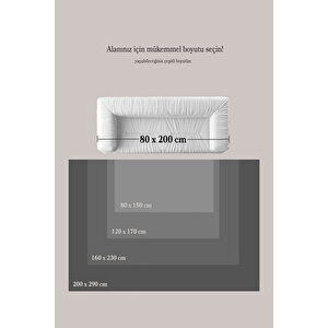 Modern Halı Özel Kesim Halı Kolay Temizlenebilir Halı Salon Halısı Mutfak Halısı Yolluk Krem Halı 100x150 cm