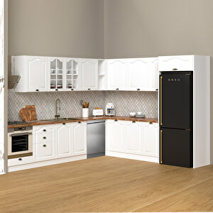 200 Cm %100 Mdf Greena White Köşe Modülü