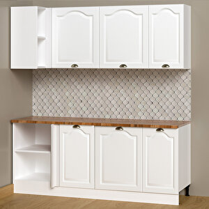 200 Cm %100 Mdf Greena White Köşe Modülü