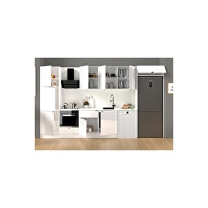 380 Cm %100 Mdf Tezgahlı Efil Ankastre Mutfak Dolabı