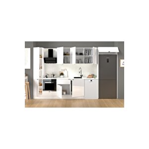 360 Cm %100 Mdf Tezgahlı Efil Ankastre Mutfak Dolabı