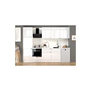 300 Cm %100 Mdf Tezgahlı Efil Ankastre Mutfak Dolabı