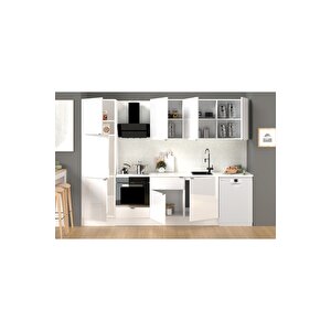 300 Cm %100 Mdf Tezgahlı Efil Ankastre Mutfak Dolabı