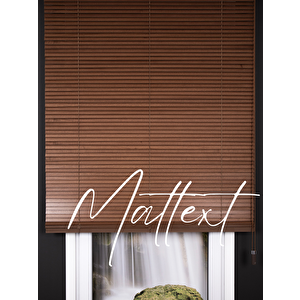 Açık Kahverengi 25 Mm Redektörlü Ahşap  Jaluzi Perde 100x250 cm