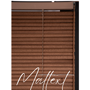 Açık Kahverengi 25 Mm Redektörlü Ahşap  Jaluzi Perde 100x250 cm