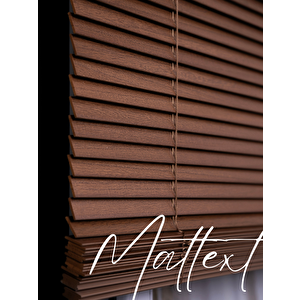 Açık Kahverengi 25 Mm Redektörlü Ahşap  Jaluzi Perde 120x230 cm