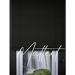 Antrasit 25 Mm Redektörlü Ahşap  Jaluzi Perde 110x260 cm