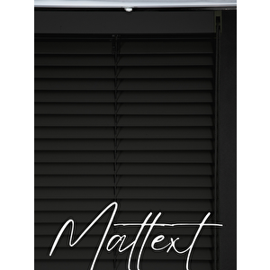 Antrasit 25 Mm Redektörlü Ahşap  Jaluzi Perde 110x260 cm