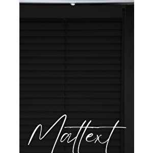 Siyah 25 Mm Redektörlü Ahşap  Jaluzi Perde 90x260 cm