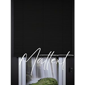 Siyah 25 Mm Redektörlü Ahşap  Jaluzi Perde 190x150 cm