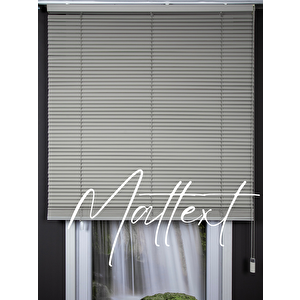 Gri 25 Mm Redektörlü Ahşap  Jaluzi Perde 200x250 cm