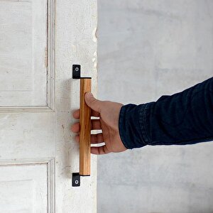 Ahşap Metal Havlu Tutacağı Metal Havlu Askısı 40 Cm Mutfak Banyo Çok Amaçlı Askılık Fincan Askılığı Mutfak Gereçleri Askılığı