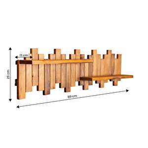 Ahşap Duvar Rafı Piyano 2 Raflı Piyano Model