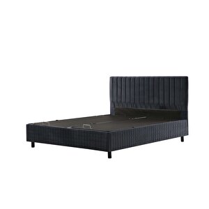 Safir Baza+başlık 90*190 Pedsiz Yatak Set- Antrasit 90x190 cm