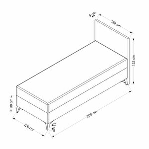 Mia Baza Başlık   - 120x200